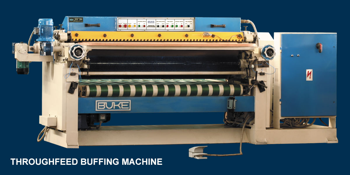 THROUGHFEED BUFFING MACHINE